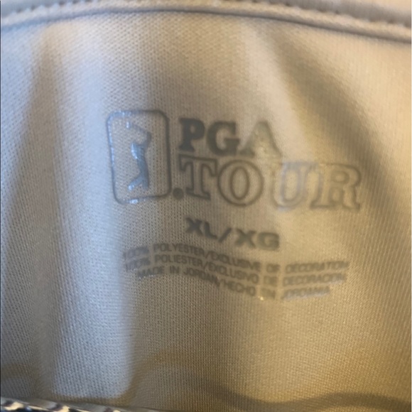PGA Tour Cream Colour Polo Shirt, XL - Picture 2 of 4